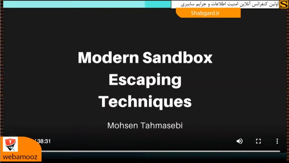 Modern sandbox escaping techniques talk thumbnail