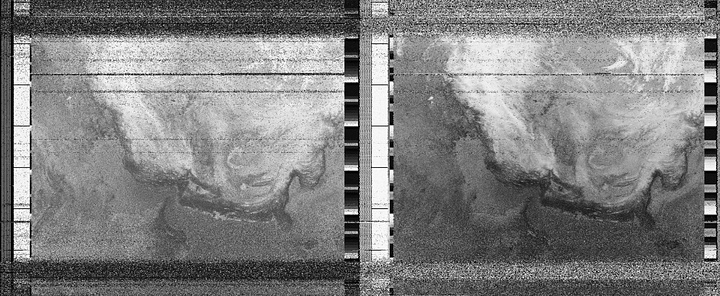 The first run, the sunset of April 1st, 2022 (from NOAA 19)