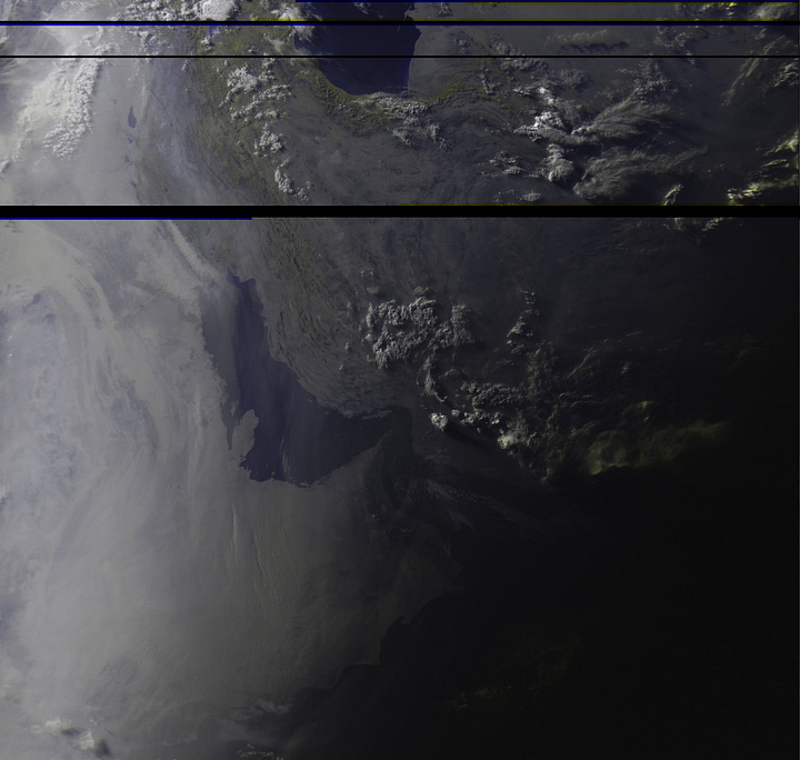 June 13th, 2022 (notice the dust over the Persian Gulf)